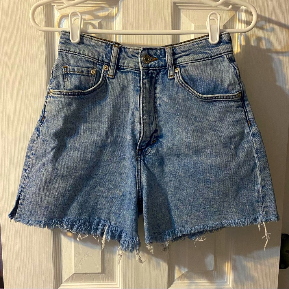 H&M ultra high waist mom shorts